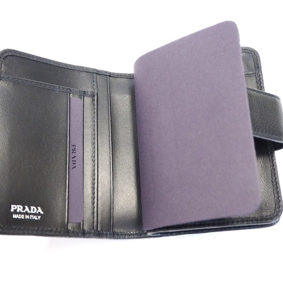 Prada Wallet VITELLO DAINO Black - Picture 6 of 7